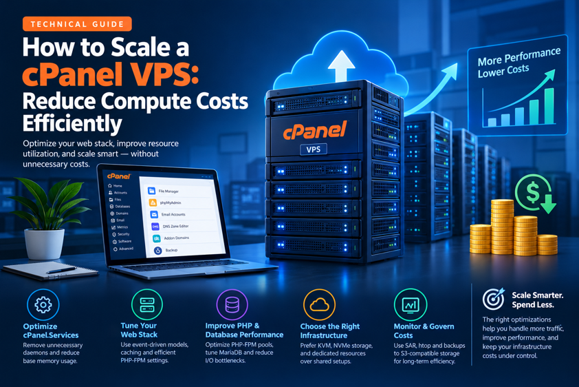 How to Scale a cPanel VPS: Reduce Compute Costs Efficiently